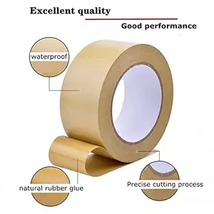 Strong Hot Melt Paper Craft Brown Wholesale Gummed Self Adhesive Brown Kraft Tape