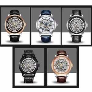 Reloj de Cuero de Moda PAGANI DESIGN 1638, Nuevo, de Primera Marca, para Hombre, Automático, Mecánico, Esqueleto, Resistente al Agua, 2025 - Product Image 5