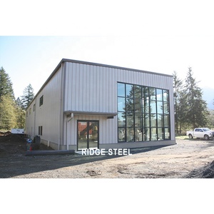 Abri de stockage extérieur Abri de garage d'<span class=keywords><strong>atelier</strong></span> écologique Hangars modernes préfabriqués à cadre en acier Studio d'artiste bureau TKA - Product Image 2