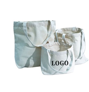 Bolsa de Mano de Lona de Algodón en Blanco, Multitamaño, con Costuras Uniformes, Superficie Imprimible, para Merchandising de Marca Personalizada - Product Image 1