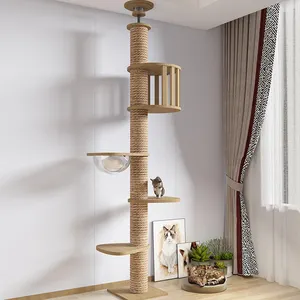 Gatto moderno soffitto albero torre grandi gatti Condo albero gioco di mobili graffiatore gatto struttura arrampicata albero