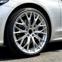 Jantes en alliage forgé monobloc 21 pouces Hyper Silver, état neuf, PCD 100mm pour Porsche 911 5x130 PCD 20 25 30 40 35 ET, MOQ 4 pièces