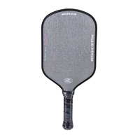 MOZKUIB Pagaies de Pickleball Surface en coton Raquette de Pickleball noire en fibre de carbone Logo personnalisé Pagaie de Pickleball en carbone conçue