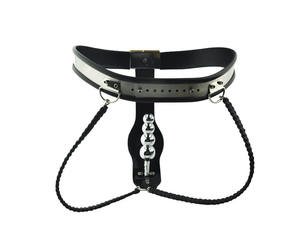 Stainless Steel <strong>Female</strong> Anti-wolf Underwear <strong>Chastity</strong> <strong>Belt</strong> with Anal Plug Sex Toys - Product Image 2