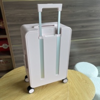 Valise à roulettes légère et tendance 2025 en PC avec roues pivotantes fluides, ensembles de bagages simples à porter en cabine ou à enregistrer