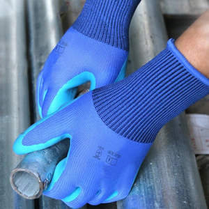 Guantes de trabajo de nailon de alta calidad Nuevo látex para guantes industriales para trabajos de construcción - Product Image 6