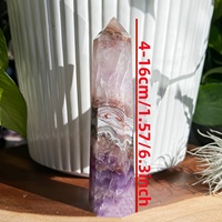Vente en gros de tour en cristal naturel d'améthyste et d'agate, obélisque en quartz, pierre de guérison, cadeau unique pour la fête des enseignants