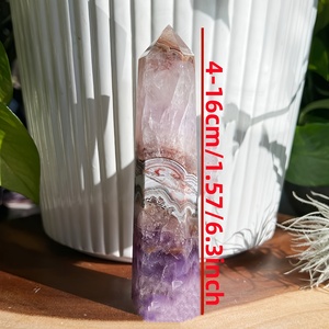 Obelisco in Cristallo Naturale di Ametista e Agata, Regalo Unico per la Festa degli Insegnanti - Product Image 3
