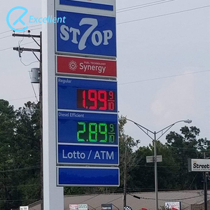 Filling <strong>Station</strong> Digital <strong>Price</strong> <strong>Display</strong> Pylon Sign <strong>7</strong> <strong>Segment</strong> Number Pricing Signboard Totem <strong>Gas</strong> <strong>Station</strong> Signs <strong>Led</strong> <strong>Gas</strong> <strong>Price</strong> Signs - Product Image 2