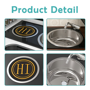 Évier compact et plaque de cuisson à induction JDA, combo innovant en acier inoxydable SS304, gain de place pour maison mobile, caravane et vie nomade - Product Image 5