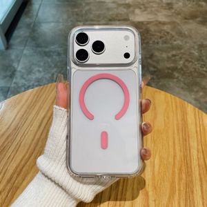 Funda Magnética Anti-Golpes para Teléfono Celular iPhone 18 17 Pro Max, Transparente, de PC y TPU de Alta Calidad, Modelo B529 - Product Image 4