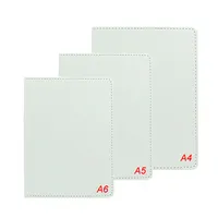 Carnet en cuir écologique A5, sublimation, vierge, impression personnalisée, journal, planificateur