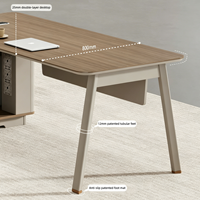 Bureau de direction de niveau E0, ensemble bureau et chaise de bureau moderne et simple, grand bureau de direction, bureau de gestionnaire, bureau de superviseur, bureau de président