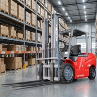 Solusi Pengangkatan Barang Profesional Platform Hidrolik Lift Baterai Lithium-Ion Ban Solid Forklift Listrik Liftron CPD30