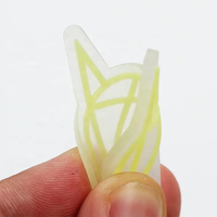 Porte-clés promotionnels translucides avec logo personnalisé en caoutchouc lumineux pour cadeaux