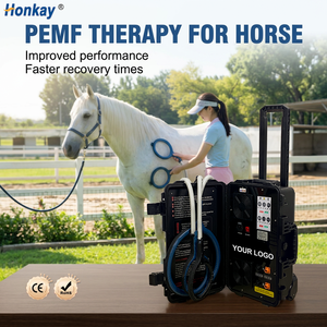 Appareil de massage PEMF à double contrôle pour chevaux, avec formation gratuite, favorisant la réparation tissulaire, dispositif de récupération et de bien-être PEMF pour usage domestique - Product Image 1