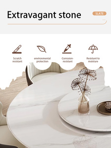 <span class=keywords><strong>Mesa</strong></span> redonda de diseño moderno, <span class=keywords><strong>mesa</strong></span> de comedor de mármol <span class=keywords><strong>y</strong></span> <span class=keywords><strong>4</strong></span> <span class=keywords><strong>sillas</strong></span> a <span class=keywords><strong>precio</strong></span> económico - Product Image 3