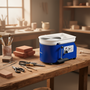 เครื่องปั้นดินเผา Vevor ขนาด 11 นิ้ว 350 วัตต์ ปรับความเร็วได้ สำหรับผู้ใหญ่ ผู้เริ่มต้น ใช้ในงานฝีมือและศิลปะในสตูดิโอ - Product Image 2