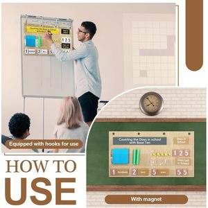 Tabla de Bolsillo para Contar Días, Herramienta de Matemáticas para el Aula, con Valor Posicional en Base Diez, para la Escuela - Product Image 4