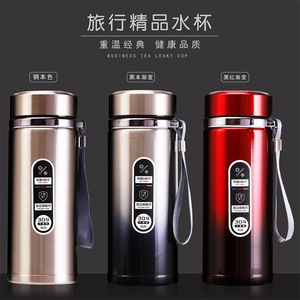 304 Stainless Steel Insulated Water <b>Bottle</b> Large Capacity Vacuum Straight Cup Travel Use - Product Image 3