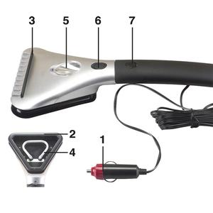 <span class=keywords><strong>Grattoir</strong></span> à glace électrique chauffant pour <span class=keywords><strong>voiture</strong></span> DC12V extensible avec lumière LED pour enlever la neige du pare-brise - Product Image 3