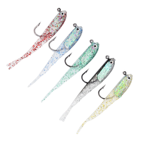 Leurre souple en PVC coloré 75mm 65g, appât artificiel lesté au plomb, lot en gros, leurre de pêche pour achigan, truite, lucioperca, leurre coulissant