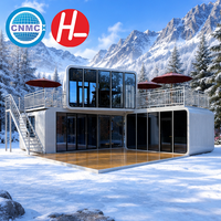 Maison conteneur préfabriquée moderne et extensible de 40/20 pieds, prête à l'emploi, 2, 3, 4 ou 5 chambres, villa préfabriquée, maison portable
