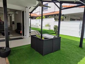 Gazon artificiel, pelouse synthétique, tapis vert réaliste haute simulation pour jardin et aire de jeux - Product Image 3