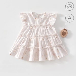 Vestido de Verano para Bebé Niña, Marca Guai, de Algodón, Estilo Princesa, Ropa Infantil Suave y sin Costuras para 6-24 Meses - Product Image 3