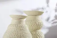 Скандинавский современный декоративный роскошный фарфоровый горшок текстурированная керамическая ваза для цветов для домашнего декора