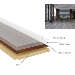 Caoutchouc salle de gym auto-adhésif stratifié plastique bois massif carré marbre super absorbant tente bois vinyle <span class=keywords><strong>parquet</strong></span> spc - Product Image 4
