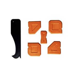 Juego de herramientas multifuncionales para raspar pegamento Weeks, herramienta manual de plástico para mantenimiento del hogar con funciones de recorte de bordes y juntado - Product Image 1