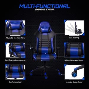 Chaises <span class=keywords><strong>de</strong></span> bureau ergonomiques à hauteur d'accoudoir réglable Chaises <span class=keywords><strong>de</strong></span> bureau d'ordinateur <span class=keywords><strong>de</strong></span> course pour adultes et adolescents - Product Image 3