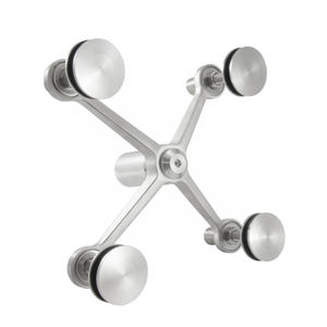 प्रीमियम फ्रेमलेस मकड़ी स्टेनलेस स्टील ग्लास दीवार सिस्टम स्पिडर ग्लास दीवार फेसडे बिल्डिंग ग्लास पर्दे दीवार सिस्टम - Product Image 3