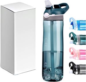 Bouteille d'eau de sport en plastique légère avec couvercle pour l'hydratation pendant les entraînements et le cyclisme - Product Image 1
