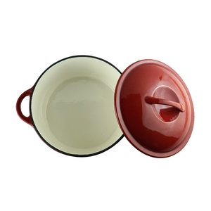ChuiHua four hollandais <span class=keywords><strong>en</strong></span> émail de marque propre 5L four hollandais <span class=keywords><strong>en</strong></span> <span class=keywords><strong>fonte</strong></span> cuit marmite standard casserole avec couvercle - Product Image 3