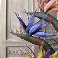 KW-F098 Oiseau de paradis artificiel d'automne de haute qualité, en latex, toucher réel, fausse Strelitzia pour la décoration intérieure
