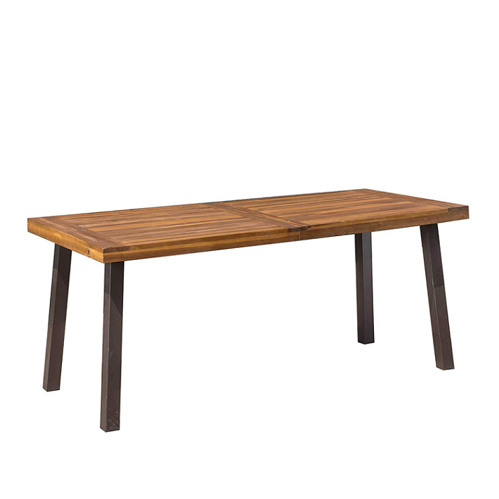 Top selling rectangular restaurant home wood farmhouse trestle dining table