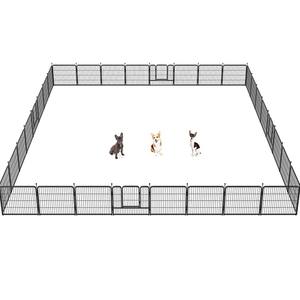 Metal büyük oyun parkı tel hayvan Metal kamp kapalı açık hayvan koşusu açık köpek oyun parkı köpek için büyük ev hayvan muhafaza - Product Image 4