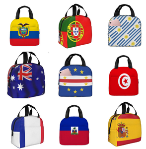 Sac isotherme portable personnalisé pour le déjeuner, motif drapeau d'équipe, pour le jour du match de football 2026, 48 pays, avec isolation thermique et fermeture hermétique - Product Image 6
