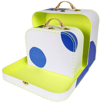 Vente à Chaud Mini Valise Écologique Boîte Cadeau pour Enfants Personnalisé Usine Logo Personnalisé Recyclable Rigide En Relief Art