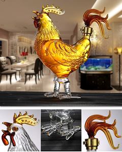 ויסקי עוף 500 מ "ל דקנטר יין-על ידי יין סוחני, תרנגול זכוכית, יין או וודקה לאוהבי ויסקי - Product Image 5