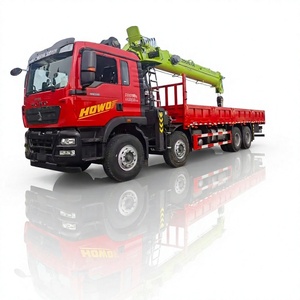 Grue montée sur véhicule HOWO 8x4, grue mobile à bras télescopique 16T, camion-grue Zoomlion, faible coût d'entretien, garantie - Product Image 1
