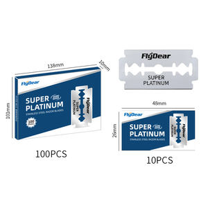 Rasoir de sécurité pour hommes de haute qualité avec lames en acier inoxydable à double tranchant Outil de toilettage tranchant pour le rasage - Product Image 5