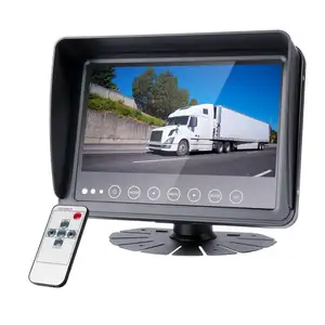 12-36V stand alone dashboard 7 inch AHD car monitor with Sun visor and 2 way input For truck rv bus car vessel boat ferry