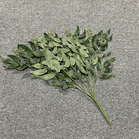 Feuilles vertes artificielles pour décoration de mariage, bouquets de feuilles de saule artificielles