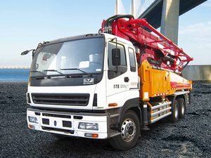 Nouvelle pompe à béton sur camion HB62V Chine 62m avec châssis de marque de premier plan - Product Image 3