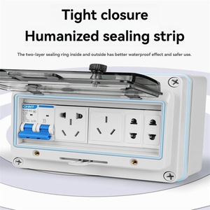 100A capacité de courant étanche en aluminium boîte de Distribution électrique ABS matière plastique armoire équipement de Distribution d'énergie - Product Image 5