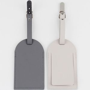 Etiquetas de Identificación de Equipaje de PU con Logotipo Personalizado, con Cubierta Abatible Horizontal y Vertical, Etiquetas de Identificación con Nombre para Maletas de Negocios - Product Image 5