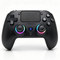 Manette de jeu ergonomique RGB pour PC, sans fil, double vibration, bouton Turbo, détection de mouvement, six axes
